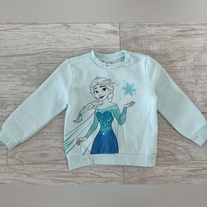 Disney Frozen Light Blue Kids Sweatshirt with Elsa Design